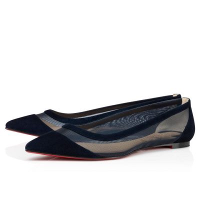 Zapatos Planos Galativi Christian Louboutin Mujer - Azul Marino - 3200339B139